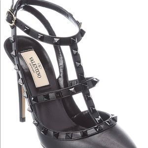 NEW VALENTINO GARAVANI ROCKSTAR CAGED 100 LEATHER PUMP SIZE 39